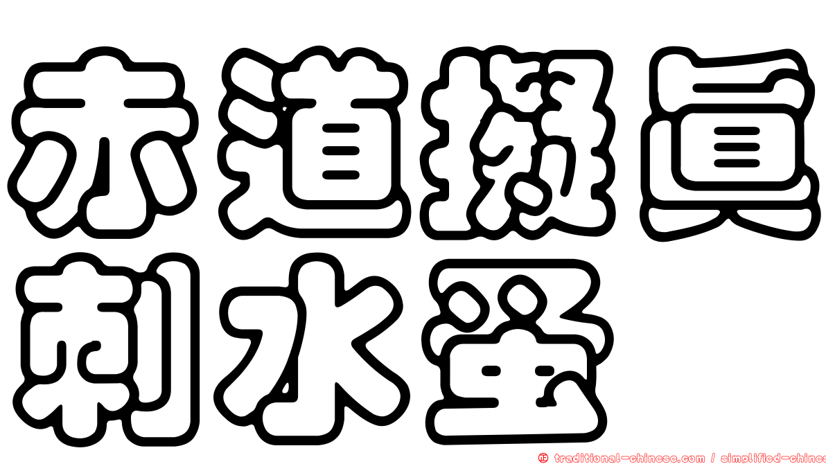 赤道擬真刺水蚤