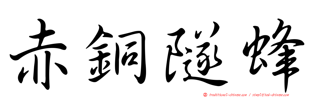 赤銅隧蜂