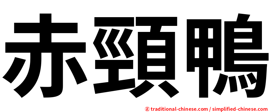 赤頸鴨