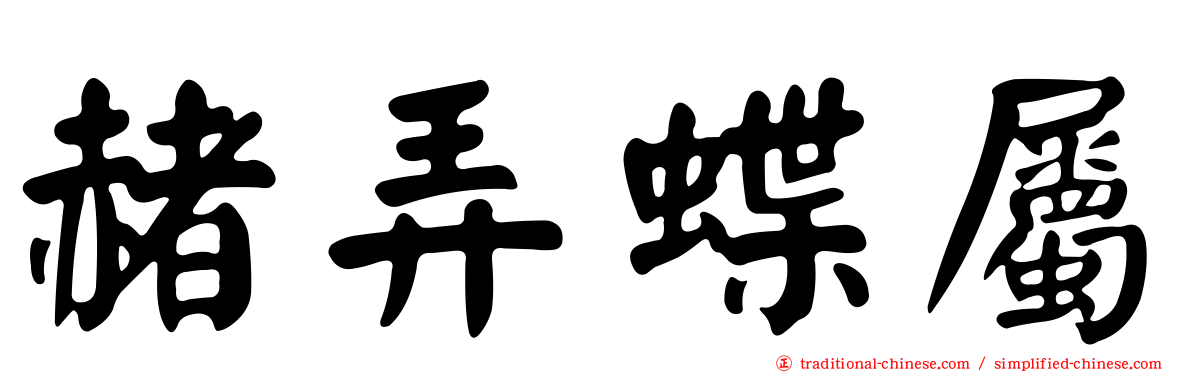 赭弄蝶屬