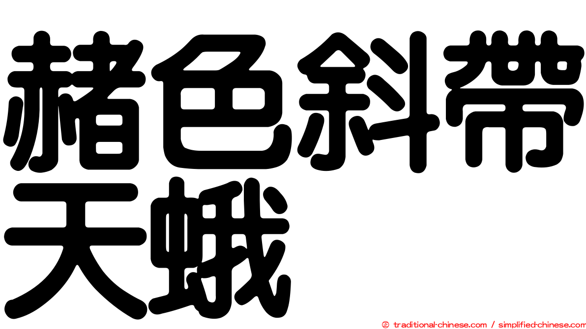 赭色斜帶天蛾