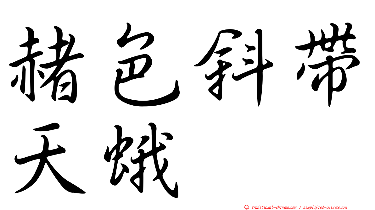 赭色斜帶天蛾