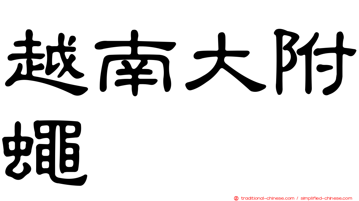 越南大附蠅
