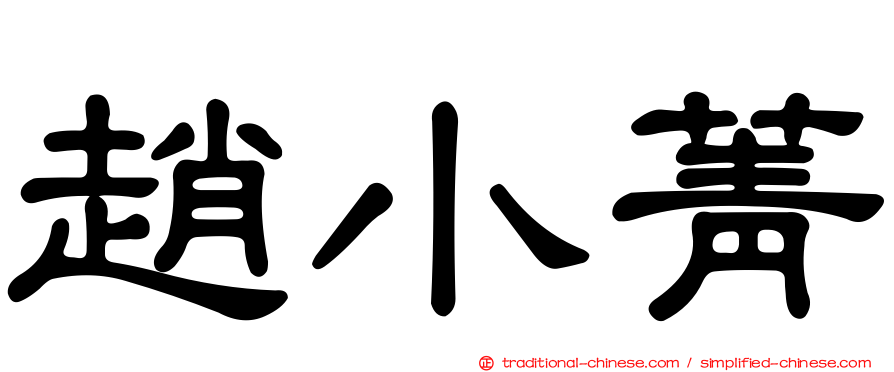趙小菁
