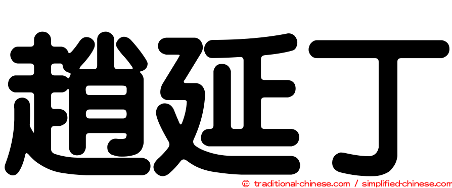 趙延丁