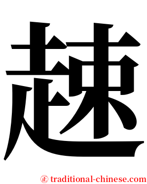 趚 serif font