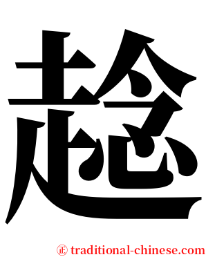 趝 serif font