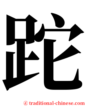 跎 serif font