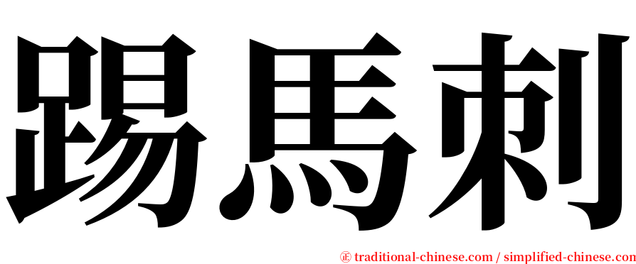 踢馬刺 serif font