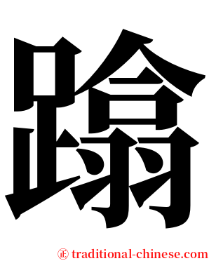 蹹 serif font