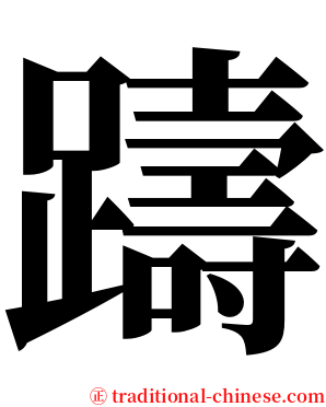 躊 serif font