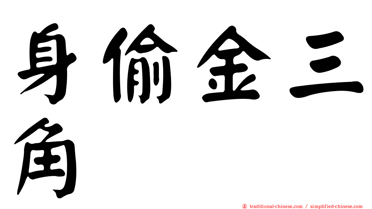 身偷金三角