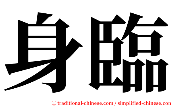 身臨 serif font