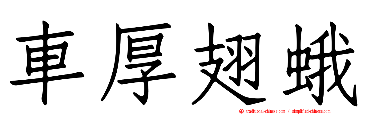 車厚翅蛾