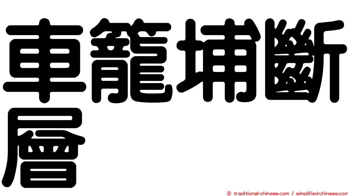 車籠埔斷層