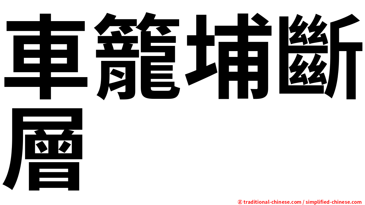 車籠埔斷層