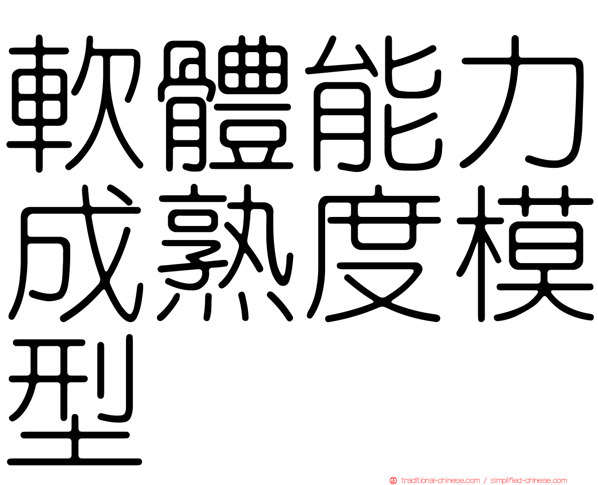 軟體能力成熟度模型