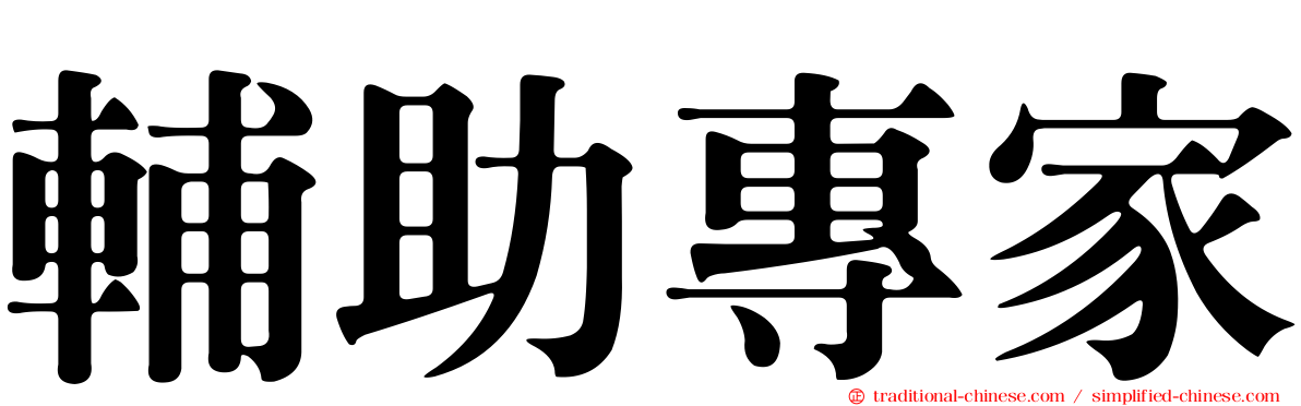 輔助專家