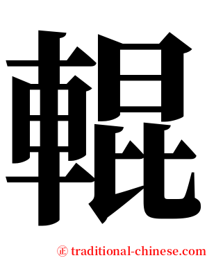 輥 serif font