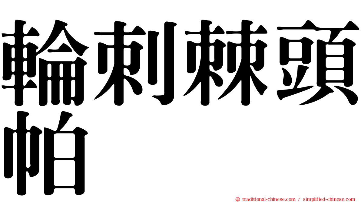輪刺棘頭帕