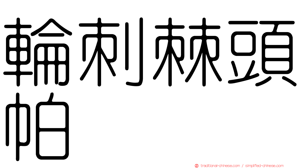 輪刺棘頭帕