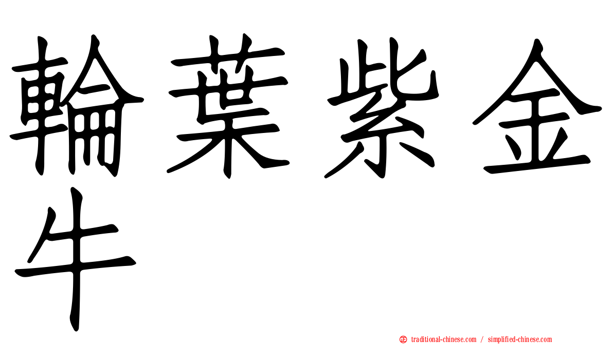 輪葉紫金牛