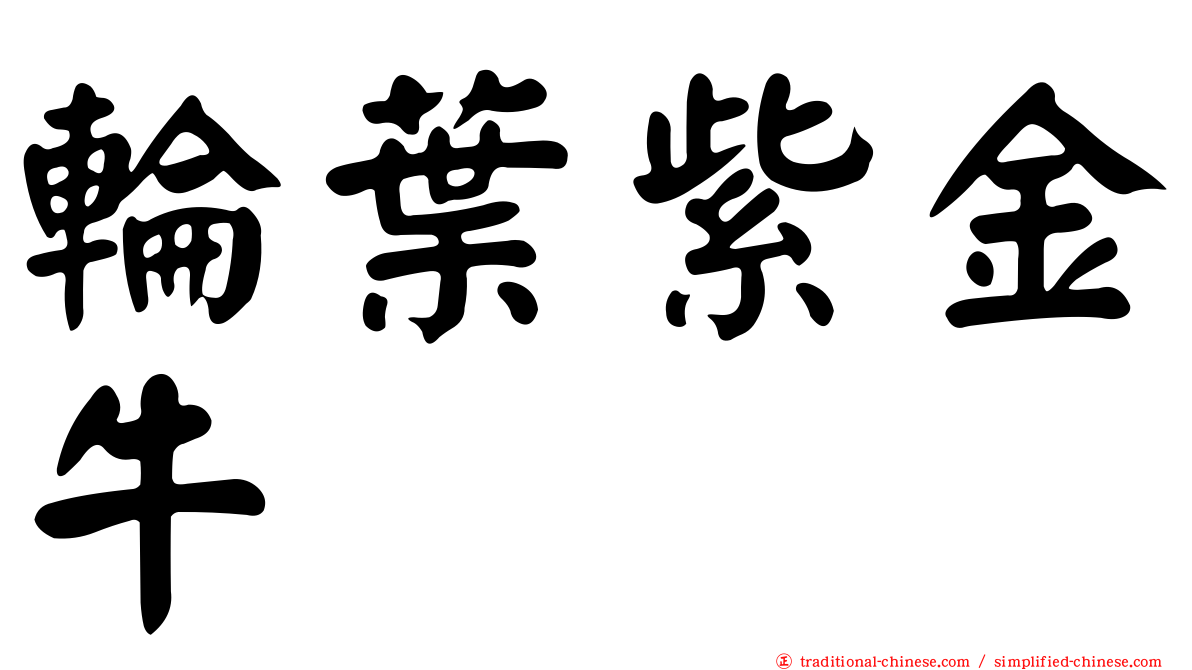 輪葉紫金牛