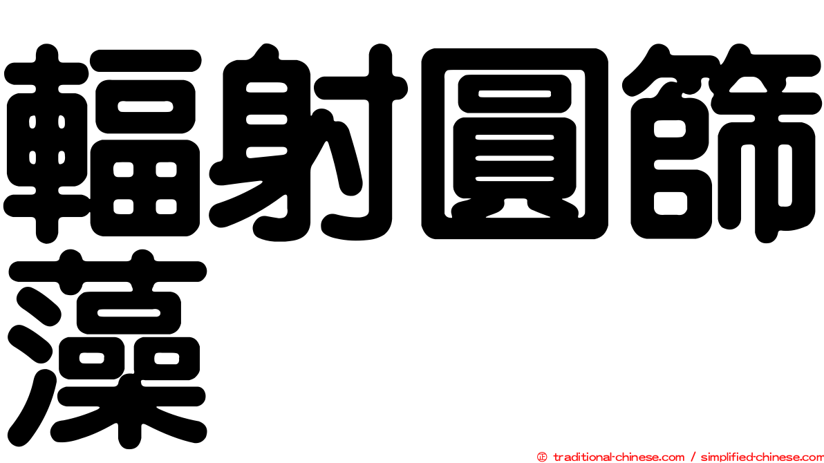 輻射圓篩藻