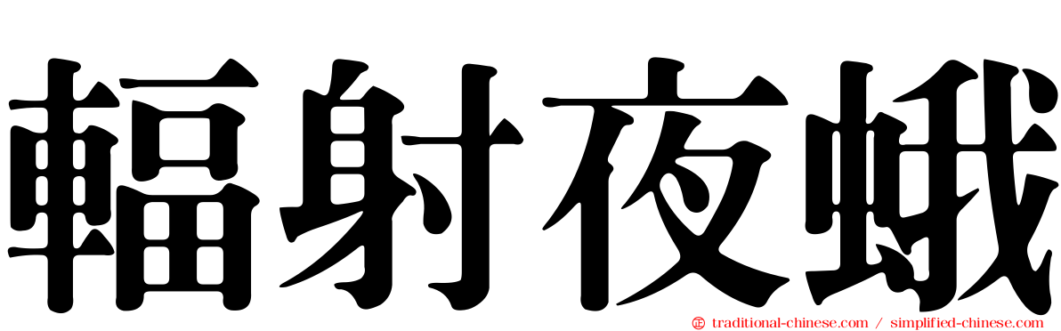輻射夜蛾