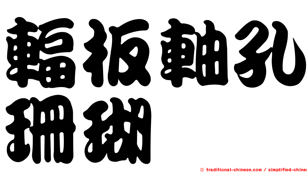 輻板軸孔珊瑚