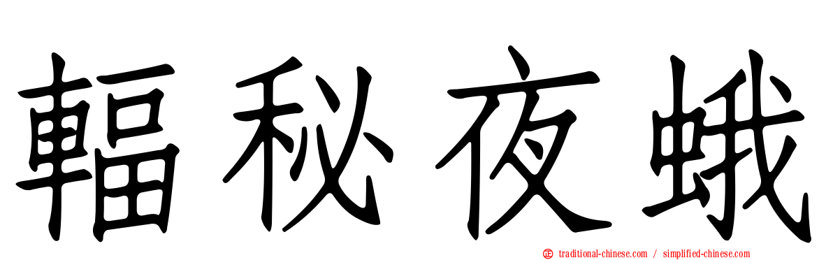 輻秘夜蛾