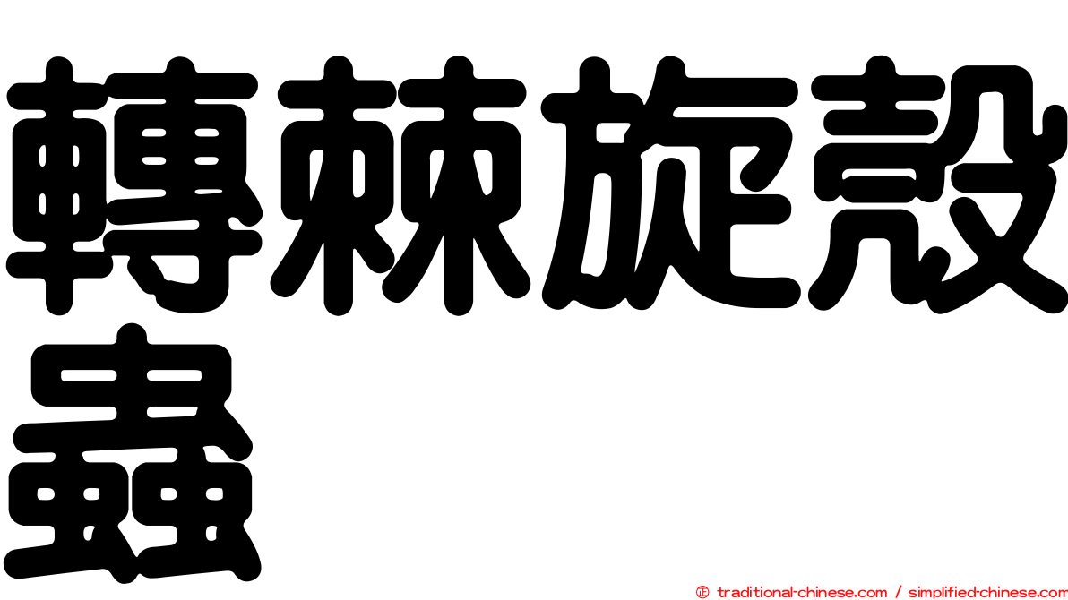 轉棘旋殼蟲