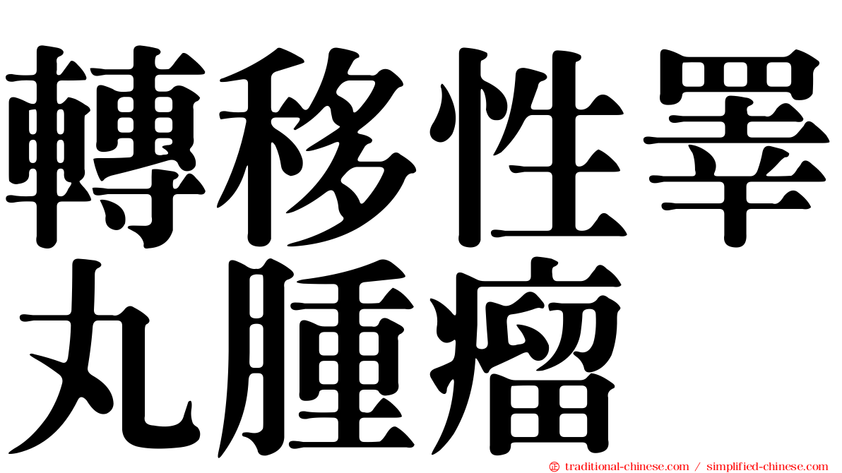 轉移性睪丸腫瘤