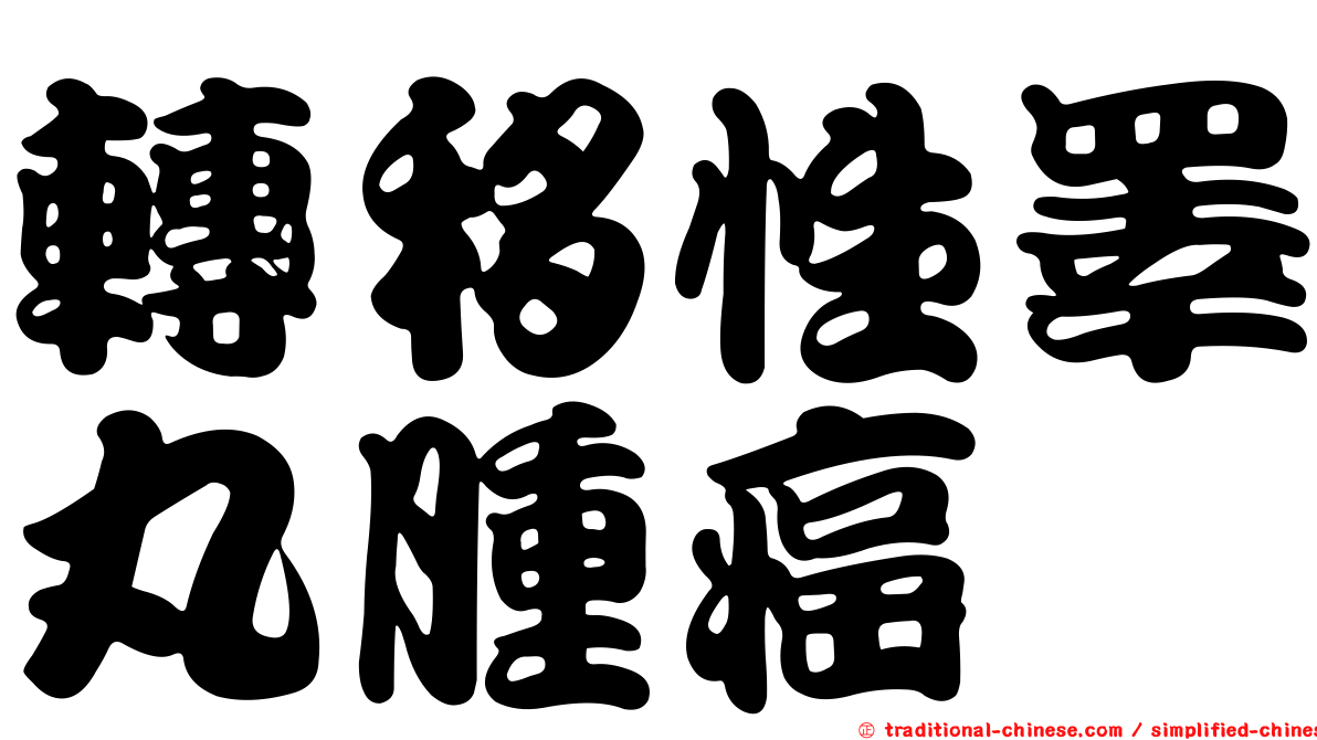 轉移性睪丸腫癌
