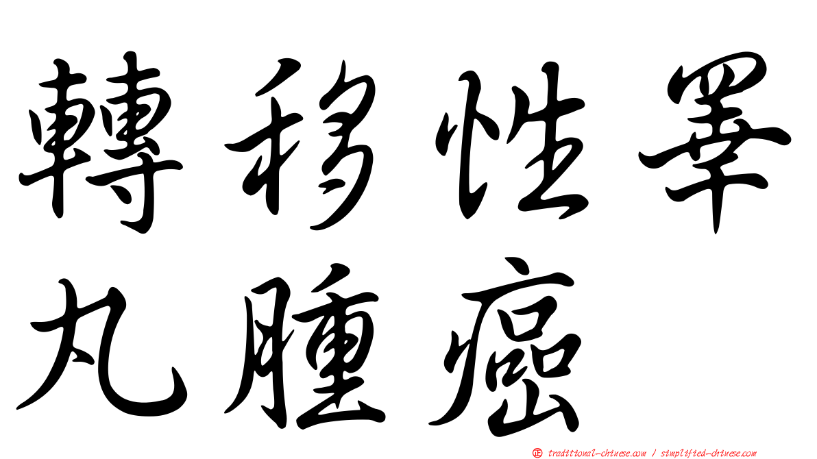 轉移性睪丸腫癌