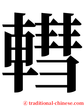 轊 serif font