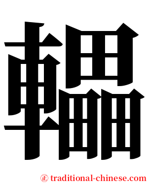 轠 serif font