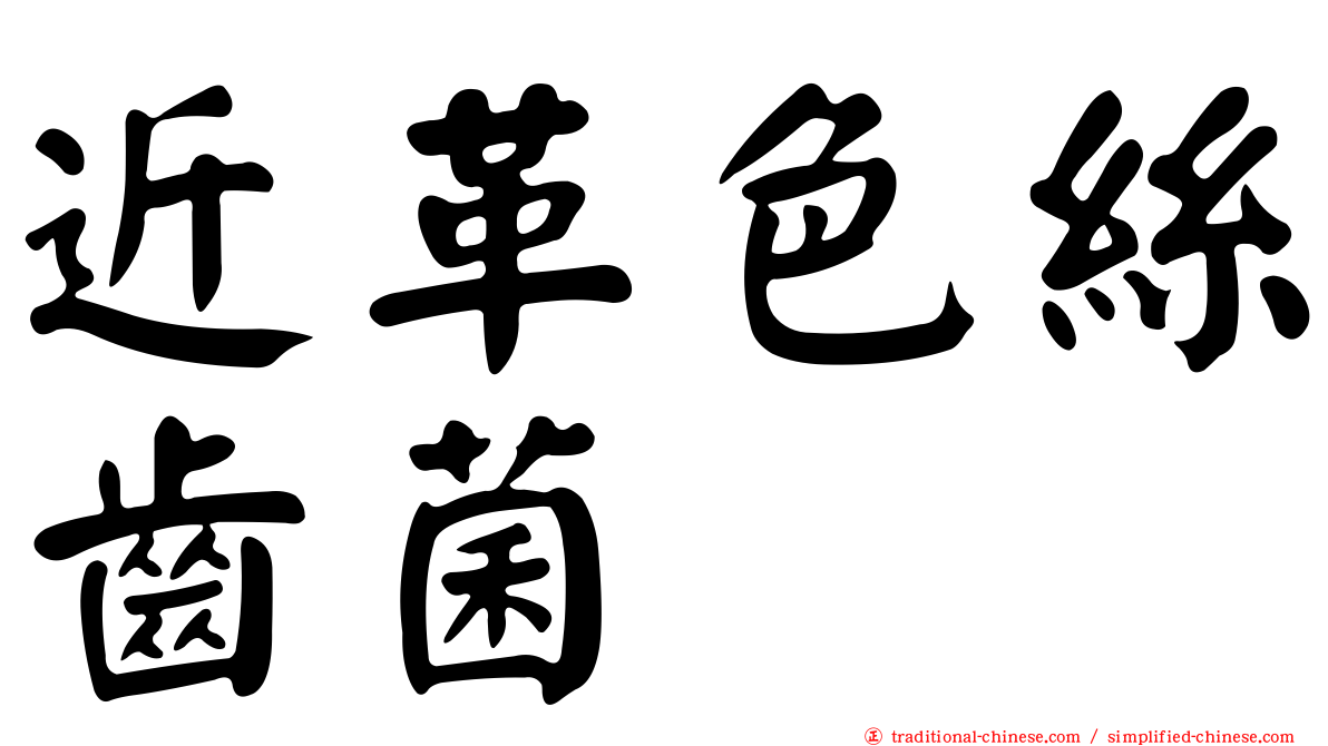 近革色絲齒菌