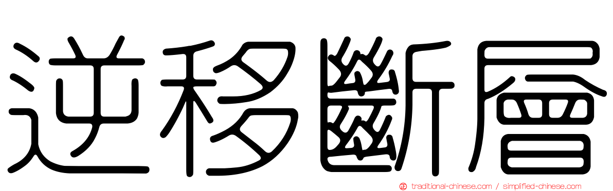 逆移斷層