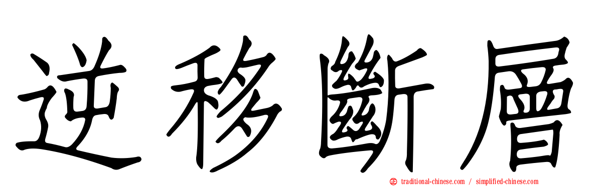 逆移斷層