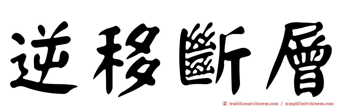 逆移斷層