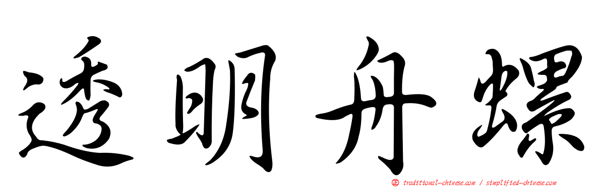 透明舟螺