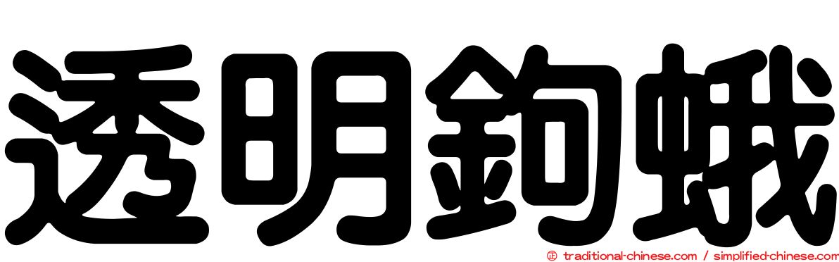 透明鉤蛾