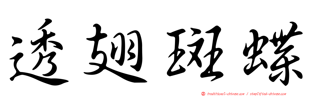 透翅斑蝶
