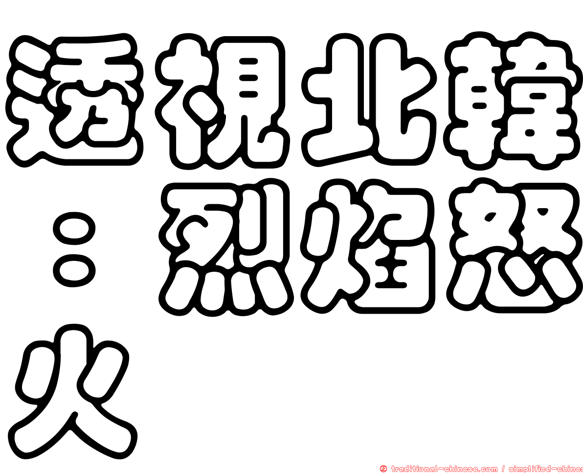 透視北韓：烈焰怒火
