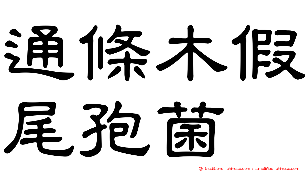 通條木假尾孢菌