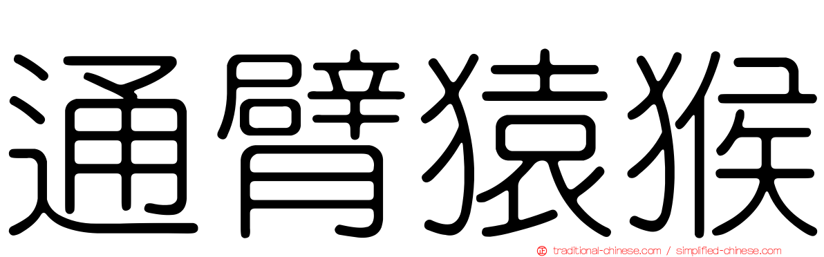 通臂猿猴