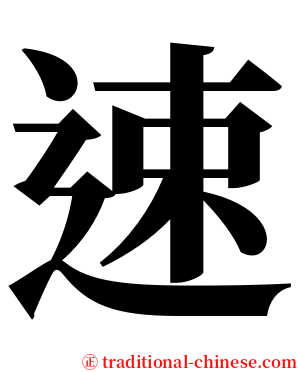 速 serif font