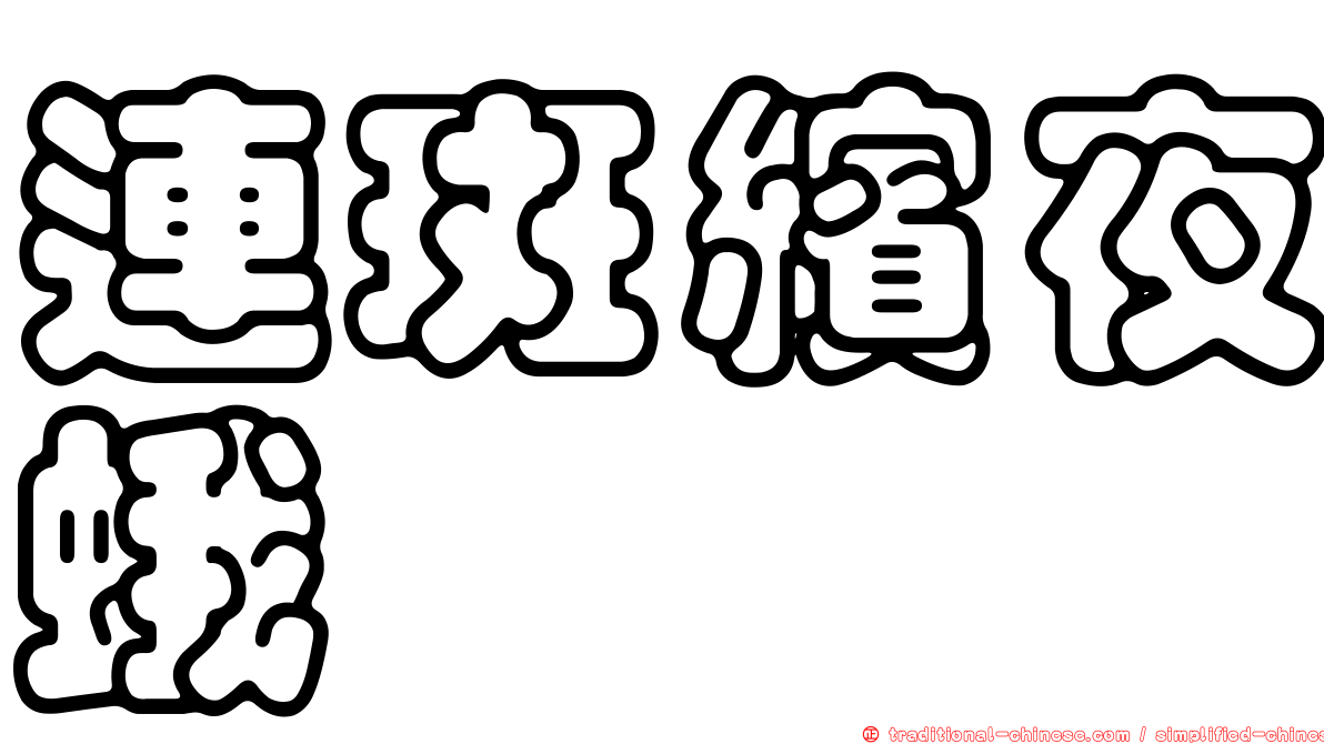 連斑繽夜蛾
