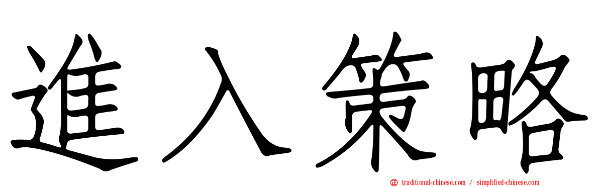 進入策略